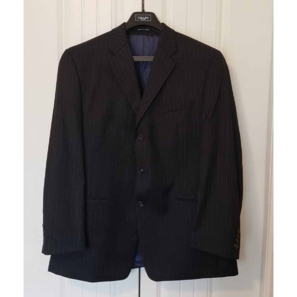 CHAPS Men's Sport Coat (navy pinstripe, sz 44R)